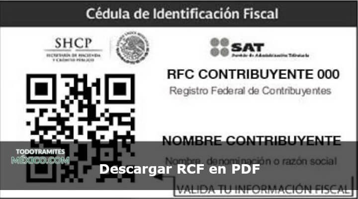 Descargar RCF en PDF